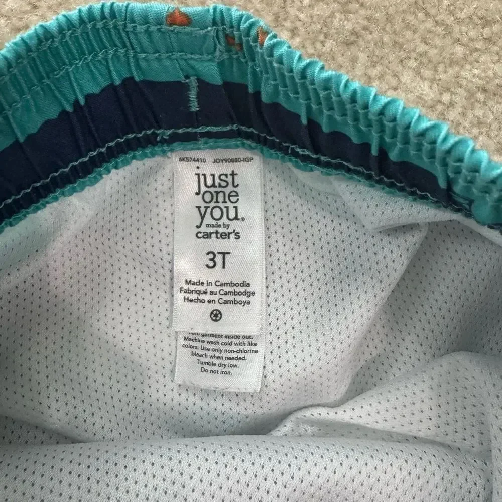 Toddler Boys Carters Swim Shorts 3T